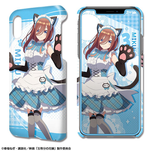 『映画 五等分の花嫁』デザジャケット iPhone X/XS ケース&保護シート デザイン03 (中野三玖)【描き下ろし】